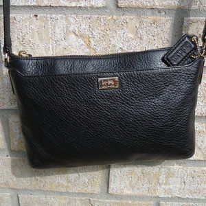 COACH pebble leather crossbody bag.
